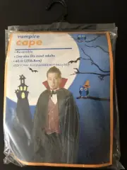 Reversible Vampire Cape Halloween Costume Accessory - One Size (NEW)