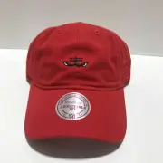 CHICAGO BULLS RED MITCHELL & NESS SOFT/DAD HAT NEW & OFFICIALLY LICENSED