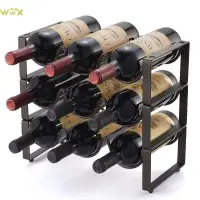 在飛比找蝦皮購物優惠-Creative wine rack floor - sty