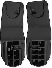 Hauck Universal Adapter for pram Walk N Care for attaching Baby Seats from Other Manufacturers (Maxi COSI, Cybex, Nuna, Kiddy), Easy to Attach, 1 Pair, Black, 37584