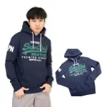 【SUPERDRY】深藍 刷毛 帽T 極度乾燥 連帽 長袖 SUPERDRY(連帽 長袖)