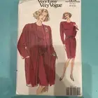 Vogue Very Easy Vogue Pattern 7916 Sizes 20, 22, 24 Uncut, Dress, Jacket