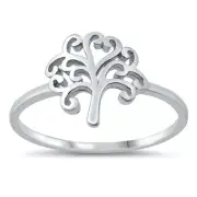 Tree of Life Ring Wholesale Cute New .925 Solid Sterling Silver Band Sizes 5-10