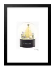 Fairchild Paris Chanel Holiday Snow Globe Wall Art