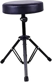 rockible Drum Stool Stand Drummer Seat Stand, Folding Portable Drum Seat Stool, Drum Throne Holder, only Stool