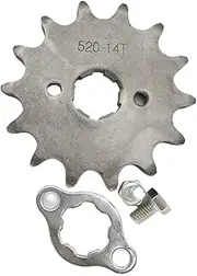 520 10t 15T 16T 17T 18T 19T 20T Tooth 20mm ID Front Engine Sprocket fit Pit Bike Part for Lifan for ZongShen ATV Motorcycle(520 20mm 14T)