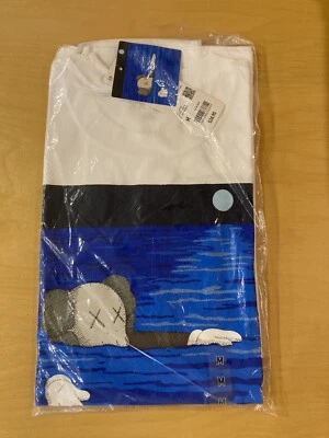 Uniqlo UT x Kaws Short Sleeve Graphic T-Shirt 2023 White Blue Mens Sz Med