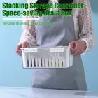 Stacking Storage Container Silicone Storage Bin Fruit Storage for Fridge