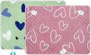 Guinea Pig Cage Liner with Cleaning Tool Set, 2 Pack Washable Air Dried Pee Mat, 70 * 90 cm Reusable Fast Absorbent Waterproof Puppy Pee Pads Guinea Pig Bedding for Fast Drying Training Pads