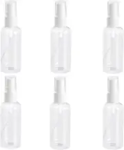 Clear Fine Mist Plastic Mini Travel Bottles Spray Bottles, 6Pcs Pump Spray Ca...