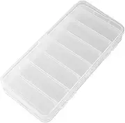 kokiya Double-sided Lure Box Lure Organizer Fishing Equipment Storage Case Tackle Storage Tray, 19x9.5x2.5cm