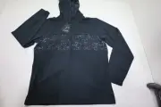 Travis Mathew Splatter Tech Hoodie Jacket Mens Large Black 1012D 01262924 New