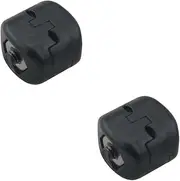 Ruiwaer 2PCS Black Metal Fastener Clip Archery Bowstring Adjustment Knob Arrow Rest Cable Clamp Buckle for Adjusting Bowstring Outdoor Archery Hunting Shooting Accessory