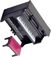 ERINGOGO 1 Set Upright Piano Bench Miniature Piano Micro Landscape Piano Small Piano Stool Model Small Piano Model Micro Piano Model Black