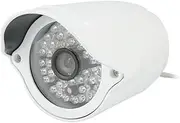 6mm Lens 48 LEDs Infrared PAL Security CCD Camera White