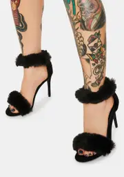 Noir Step Right Up Stiletto Heels