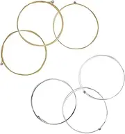 Tnfeeon Set of 6PC Acoustic Guitar Strings: Net and Complete, Easy to Use, Antirompia, Stainless Steel, Classic Folk Guitar