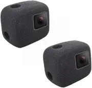 2 Pack Windscreen Windshield Windslayer Cover Housing Frame Case for Gopro Hero 7 6 5 Black, Reduces Wind Noise for Optimal Audio Recording