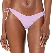 [EIDON] Women's Standard Leah High Cut V-Front Tie Side Cheeky Bikini Bottom Swimsuit