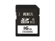 I-O DATA SD Memory Card 16GB/UHS-I UHS Speed ​​Class 1 Compatible/High Durabilit