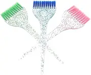 ERINGOGO 3Pcs Hair Dye Applicator Brush Professional Tinting Brushes with Handles for Salon and DIY Use Easy to Clean Hair Coloring Tools