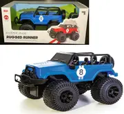 Sharper Image 1:16 RC All Terrain Rugged runner Toy Jeep Car with 2.4 GHZ wireless Remote Control IR for 3+ages