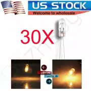 30x Warm White Mini incandescent Bulbs Cluster Speedometer Indicator Light Lamps