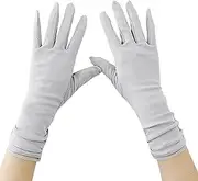 [TINAYAUE] Women Sunscreen Cotton Gloves for Cycling Driving Outdoor Sports Lengthen Non Slip Thin Breathable Mesh Summer Touch Screen Full Finger Sun Gloves