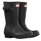 New Hunter Original Short Rain Boots for Women, Size 7 M Mid Calf Black NIB
