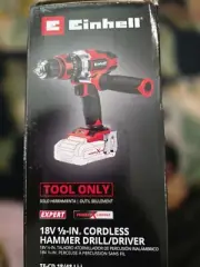 Einhell Cordless Hammer Drill Driver 18v Tool Only TE-CD