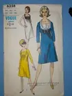 Elegant Rare Vtg Vogue dress pattern #6358 Size 14 / 34, uncut!