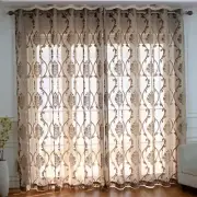 1 Panel Semi Blackout Velvet Curtain Tulle Voile Window Drapes Grommet Top Multi