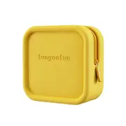 Girls Mini Cosmetic Bag, Portable Travel Storage Bag, Waterproof Wash Bag (Yellow)
