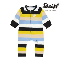 在飛比找momo購物網優惠-【STEIFF】熊頭童裝 內刷毛長袖條紋連身衣(連身衣)