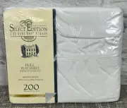 Select Edition Vintage Flat Sheet White Cotton Blend Deadstock
