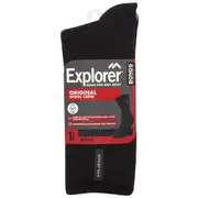 Bonds Explorer Socks Mens Black Size 11-14 Assorted each