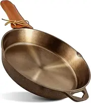 Modern Innovations 10 Inch Cast Iron Skillet, Pre-Seasoned Smooth Polished Surface, Heavy-Duty, Naturally Non-Stick 100% Cast Iron Frying Pan- Saute, Sear & Grill on Campfires, Stoves & Ovens