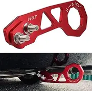 EIOU Rear Tow Towing Hook for Universal Car Auto Trailer Ring Aluminum Racing Trailer Hook-Red