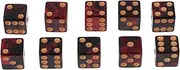 WESIEVYA 16mm Two Color Dices Bulk Bulk Erasable Dice Toys 10pcs Math Game Dice