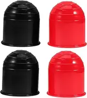 Vaguelly 4pcs Trailer Ball Joint Protective Cover Towing Bar Ball Covers Towing Hitch Covers Towing Hitch Ball Cover Truck Trailer Hitch Protector Tow Bar Ball Cover Cap Plastic