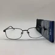 E254 Foster Grant Men Reading Glasses T23 + 1.50 Readers TITANIUM CRYSTAL VISION