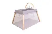 ZURI Timber Travel Cot (Natural)