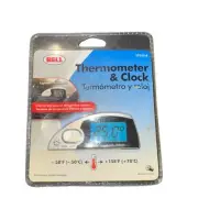 Bell Automotive 22-1-37035-8 Inside-Outside Thermometer and Clock - NEW