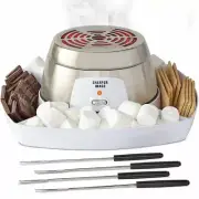 SHARPER IMAGE Electric Tabletop S'mores Maker for Indoors, 6 Piece Set World S&H
