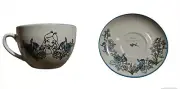 Disney Alice in Wonderland 16 oz Floral Teacup and Saucer Set