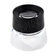 Classic Sliding Dome Magnifying Glass Jewelers Magnifier Books Maps Currency QC