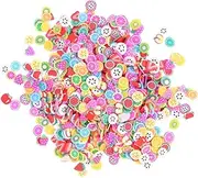 BAZEITFLOW 5000Pcs Colorful Fruit Slice Nail Art Stickers Nail Decals for DIY Decoration Adorable Clay Fruit Slices for All Fingernails for Creative Projects and Nail Art