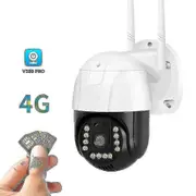 4G GSM SIM Outdoor Surveillance Camera - V380 Pro - 1080P - Cloud - IP66 Waterproof - Wireless CCTV US plug 4G Camera