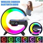 Smart G Lamp Bluetooth Speaker Wireless Charger RGB Alarm Clock Night Light