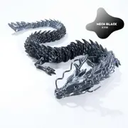 3D Printing Chinese Dragon Dragon Crafts Decoration Gift Trending Creative Hand-Made Car Decoration 60Cm Mech Black